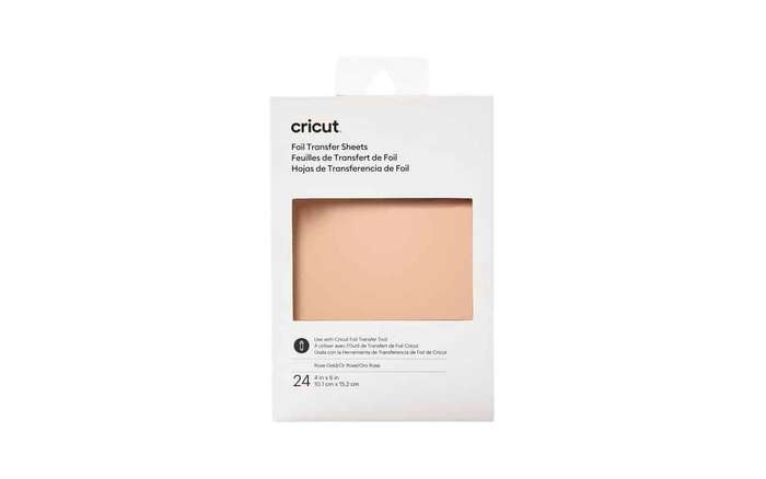 Cricut Transfer Foil Sheets 10.1x15.2cm 24-sheets Rose Gold
