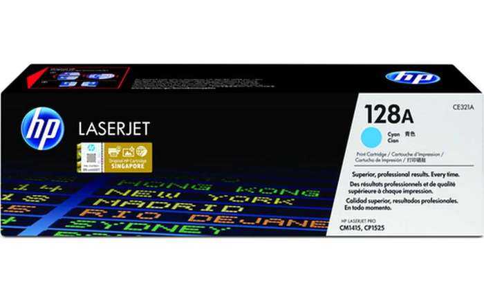 HP 128A Cyan Original LaserJet Toner Cartridge