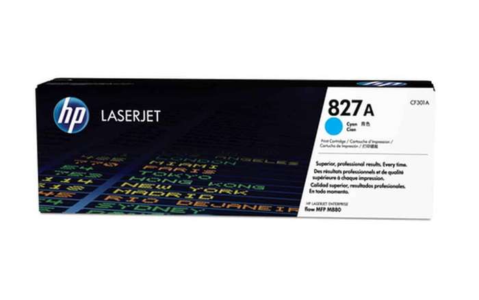 HP 827A Cyan Original LaserJet Toner Cartridge