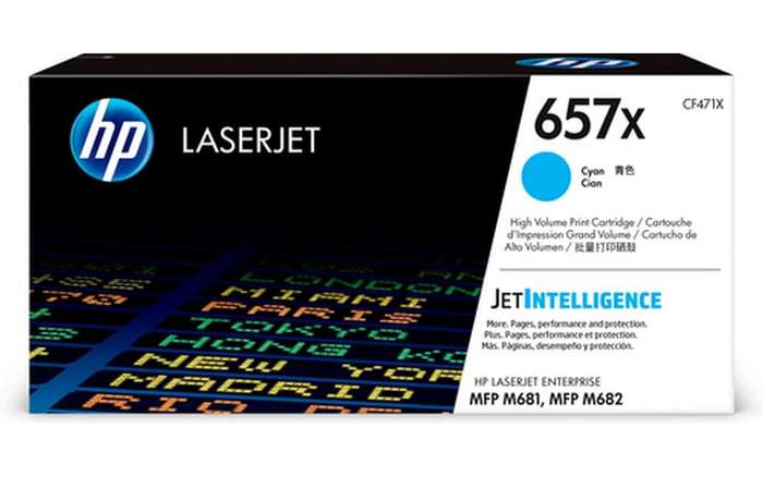 HP 657X High Yield Cyan Original LaserJet Toner Cartridge