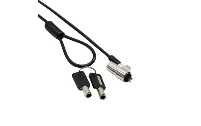 Gizzu 1.8m Noble Wedge Laptop Cable Lock Master Key Compatible (Dell 3.2mm x 4.5mm)