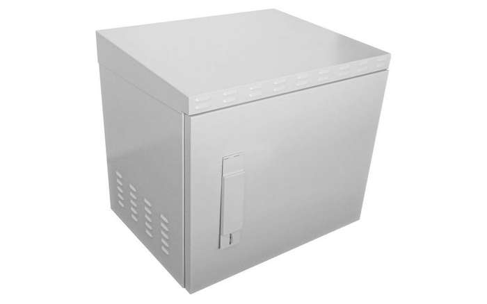 Scoop 9U 450mm Deep Outdoor Cabinet with 2 fans