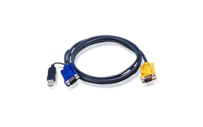 Aten 5M USB KVM Cable with 3 in 1 SPHD and built-in PS/2 to USB converter