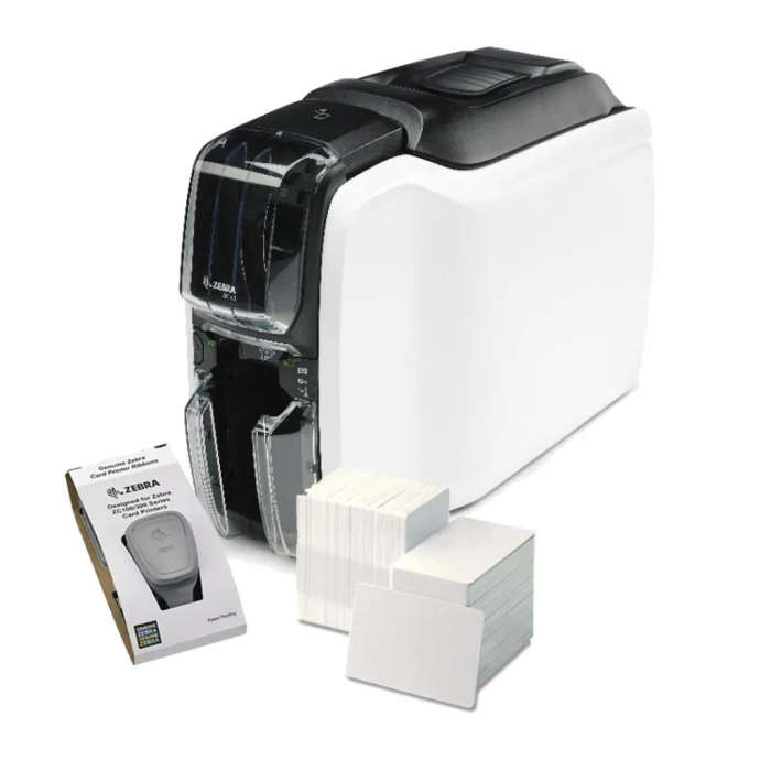 Zebra Printer ZC100; Single Sided; UK/EU Cords; USB Only; Windows Driver; CardStudio 2.0 (Standar...