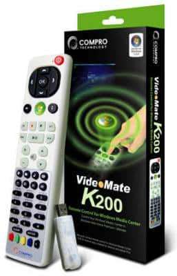 Compro K200 Remote Controle for MCE (Media Center Edition)