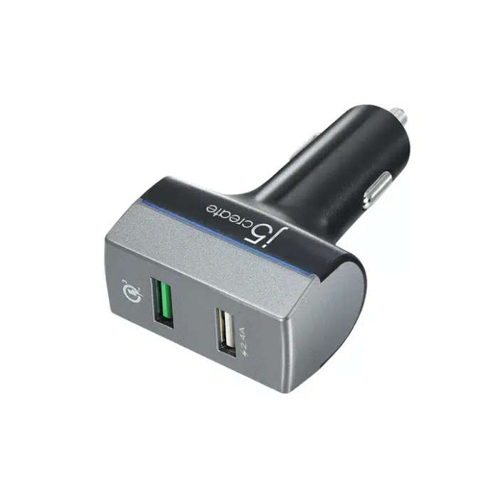 j5create JUPV20 2-Port USB QC 3.0 Car Charger
