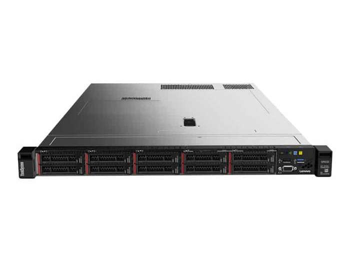Lenovo ISG ThinkSys SR630; Xeon 4210R (10C/100W/2.4GHz); 1x32GB RD; 9350-8i; no HDD std; 8 BAY HS...