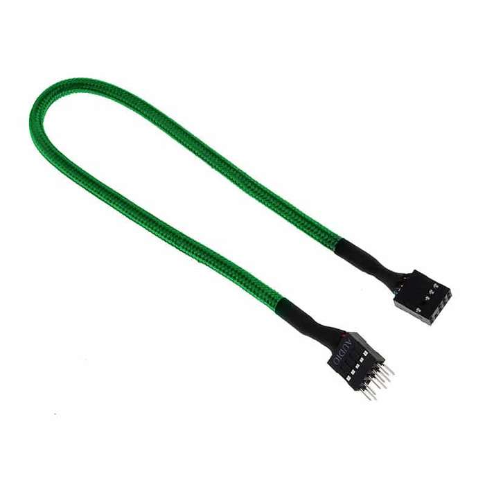 BitFenix Alchemy Multisleeved Cable - 10pin audio 30cm Extension Cable (from Case Control Panel t...