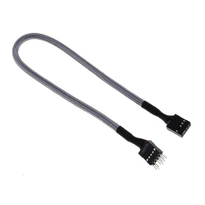 BitFenix Alchemy Multisleeved Cable - 10pin audio 30cm Extension Cable (from Case Control Panel t...