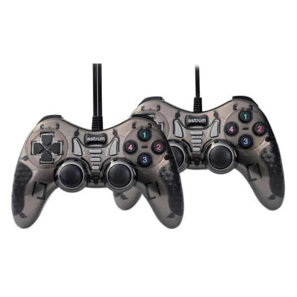 Astrum Wired USB Dual Joystick Controller For PC GP230 Black
