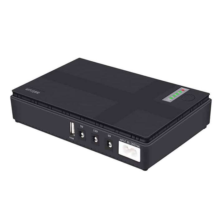 Astrum Mini UPS for Modem / Wifi Router 10200mAh PB070 Black