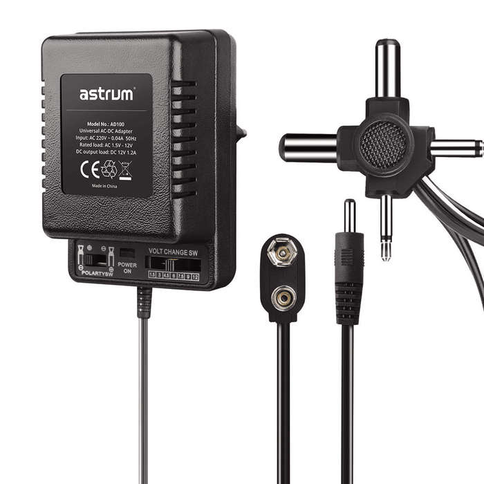 Astrum Universal AC - DC Power Supply 6W 0.5A AD100 Black