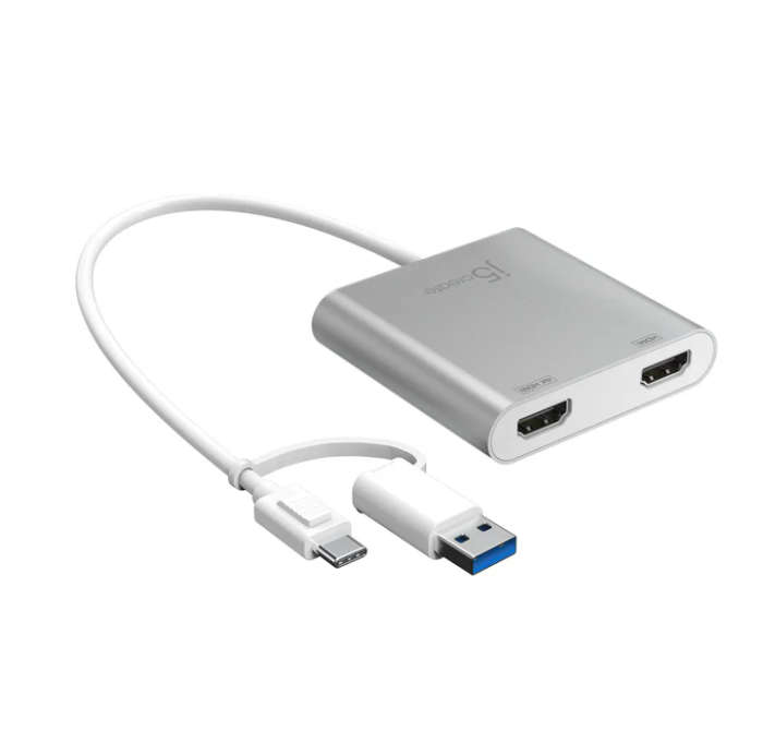JCA365 USB-C to Dual HDMI Multi-Monitor Adapter