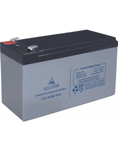 Acconet 12V AGM 9Ah Deep Cycle Battery