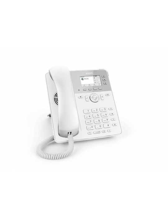 Snom D717 6-line Desktop SIP Phone in White - No PSU Included - Wide Colour TFT Display - USB