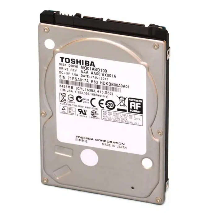 1TB Toshiba 2.5" SATA-3, 512n, 5400rpm, 8MB Cache, Premium Notebook HDD