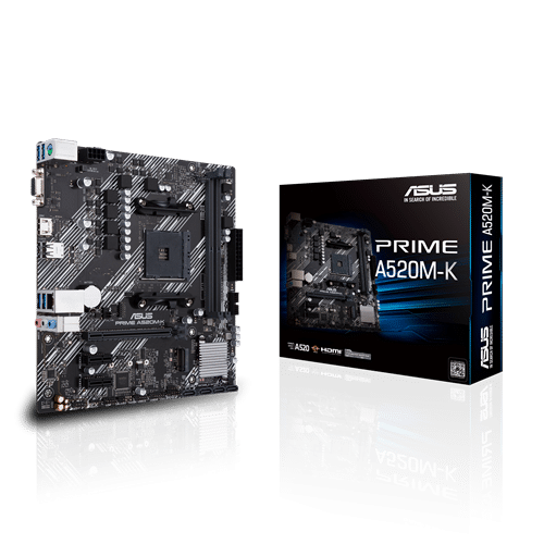 Asus Prime A520 Micro-ATX AMD AM4 2X DDR4 DIMM Motherboard