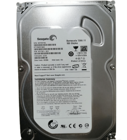 160GB Seagate 3.5" SATA 7200rpm 8MB Desktop HD