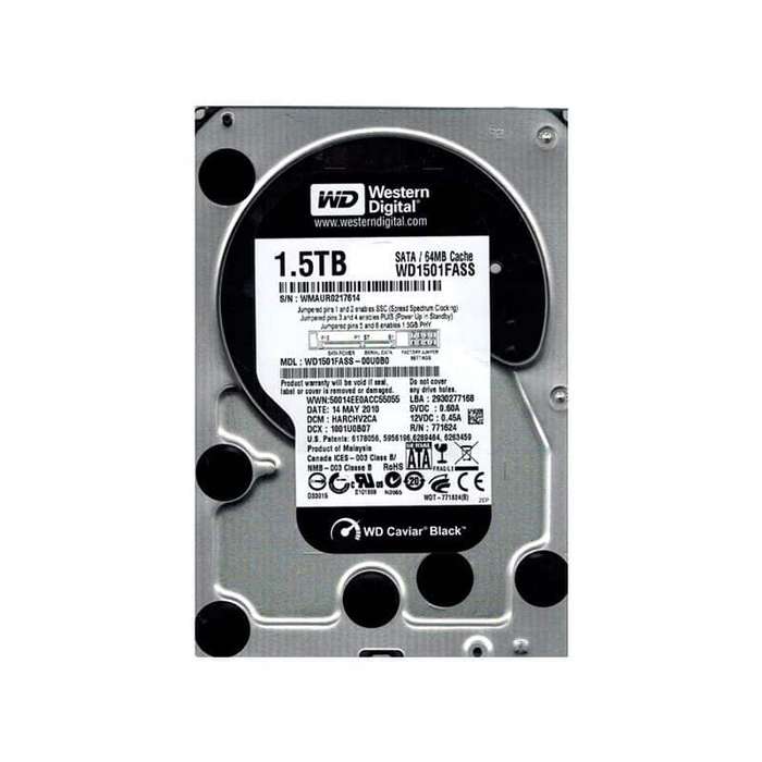 1.5TB Western Digital BLACK Enterprise 3.5" SATA 7200rpm 64MB