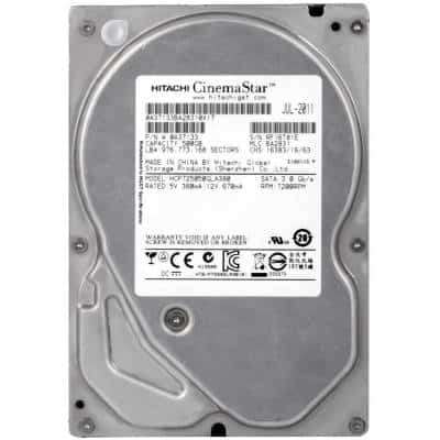Hitachi HGST CinemaStar P7K500 500GB 3.5" 7200rpm 8MB Cache SATA2 3.0Gb/s Hard Disk Drive