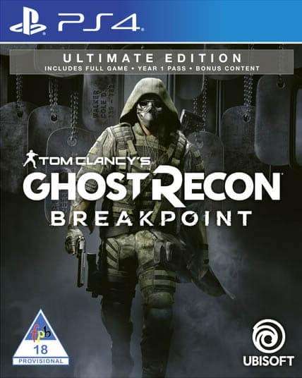 PlayStation 4 Game Tom Clancy Ghost Recon Breakpoint Ultimate Edition, Retail Box, No Warranty on...