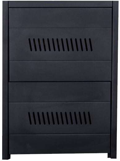 Solarix Steel Battery Box For 4 Batteries Indoor Use Battery Box Design Colour Black, Retail Box ...