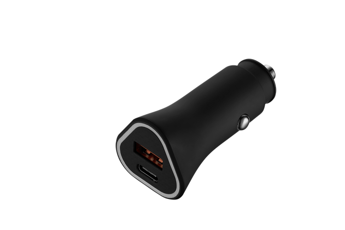 Rugged by Volkano Dual USB Car Charger with QC3.0 and PD