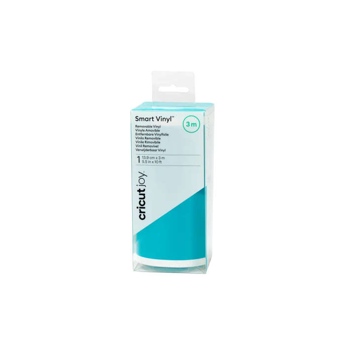Cricut Smart Vinyl Removable Aqua 120cm; 1 roll 13.9 cm x 3 m.  Matte finish; Works without a cut...