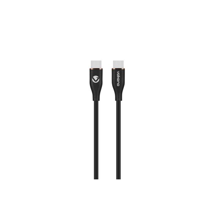 Volkano Flexi Series Type-C to Type-C 2.5M 60W- Black