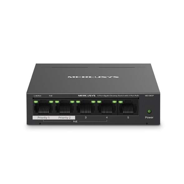 Mercusys 5 Port Gigabit Unmanaged Desktop PoE Switch