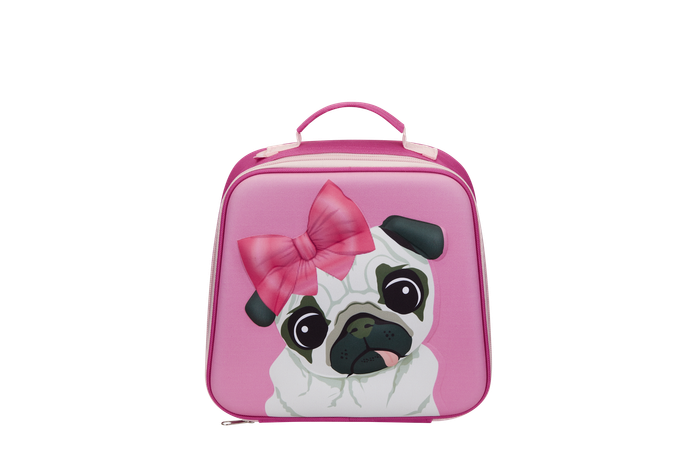 Quest Pug 3D EVA Lunch Bag Pink
