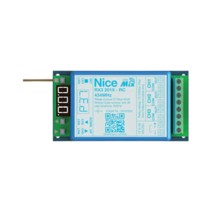 ET RX3 Chan Rolling Code 27 Loc 434MHz