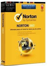 Norton 360 2014 - 3 user Pack DVD, OEM