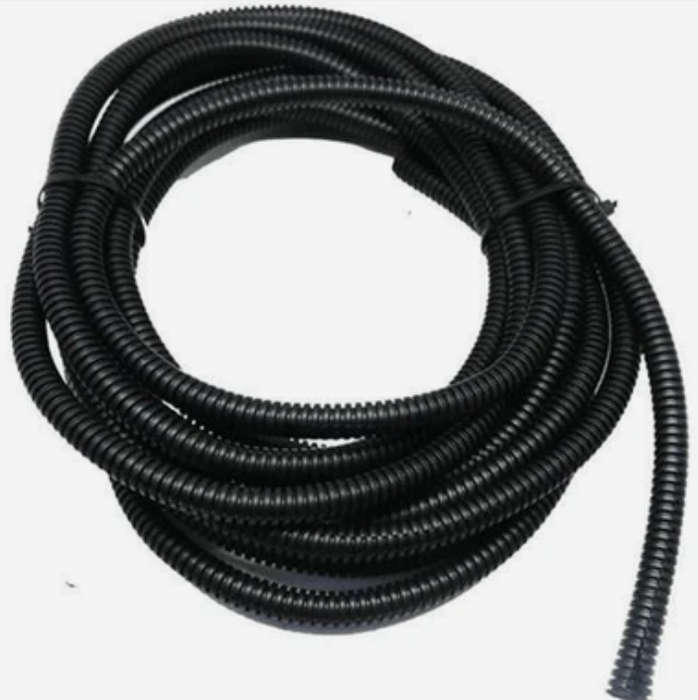 Solarix Flexible Conduit 10mm Diameter PVC Black 5 Metre