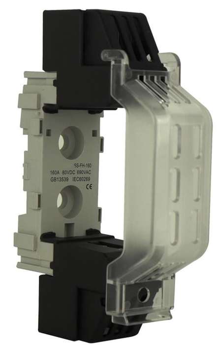 Solarix NT00 Rail Mount 1 Pole 160A DC Fuse Holder