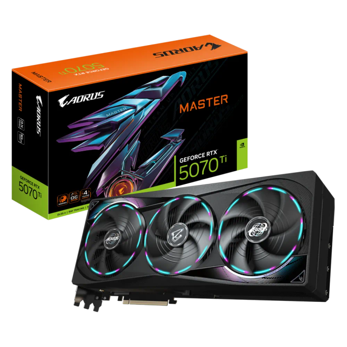 Gigabyte GeForce RTX 5070 Ti Aorus Master 16GB GDDR7 256-bit PCIe 5.0 Desktop Graphics Card