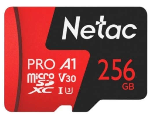 Netac P500 256GB Microsdxc Card &amp; Adaptor
