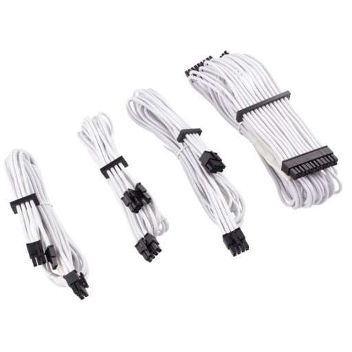 Corsair Premium Individually Sleeved Starter Kit Type 4 Gen 4 White PSU Cables