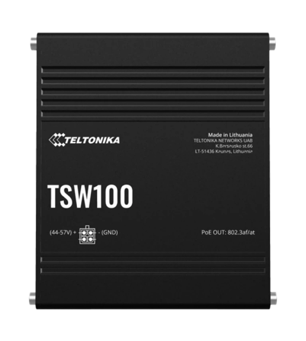 Teltonika TSW100 5 x LAN (1 Gbps), 4 x Port PoE Switch (120 W)