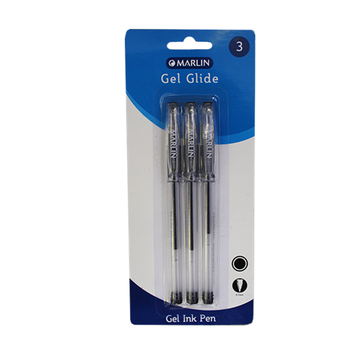 Marlin Gel Glide Gel Ink Pens Colour: Black