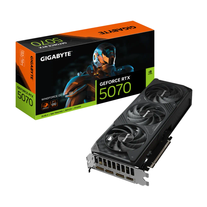Gigabyte nVidia GeForce RTX 5070 Windforce OC SFF - 12GB GDDR7 HDMIx1