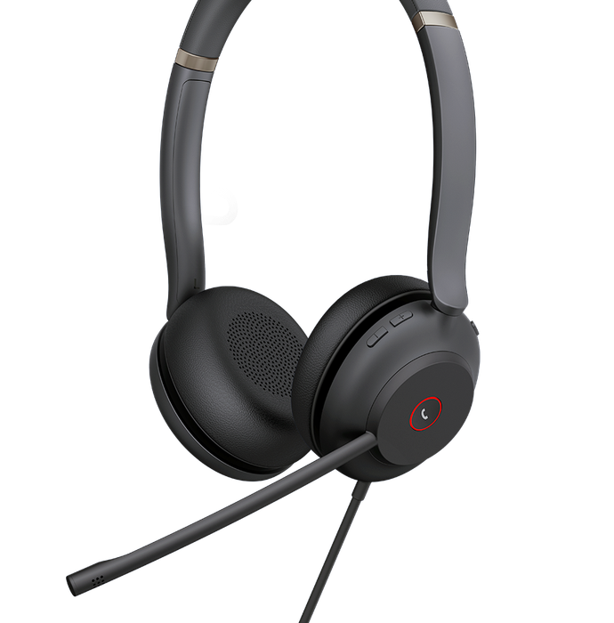 Yealink UH37 Dual USB Headset, USB-C with USB-C/A Adapter, MS Teams Certified