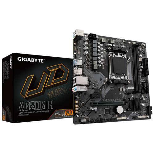 Gigabyte A620M H AMD A620 Ryzen Socket AM5 Micro-ATX Desktop Motherboard