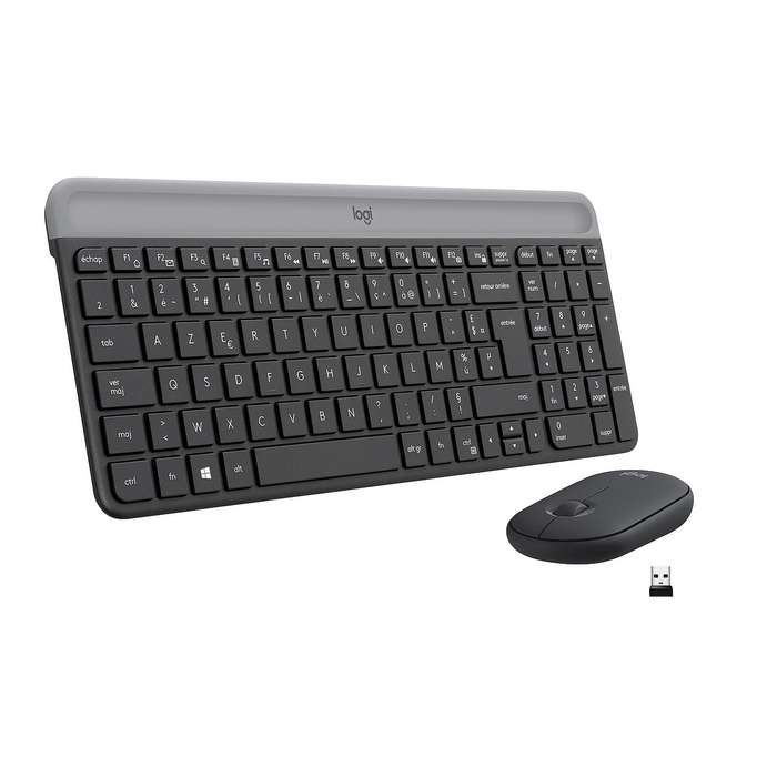 Logitech MK470 - Wireless Keyboard and Mouse combo - Graphite - Slim