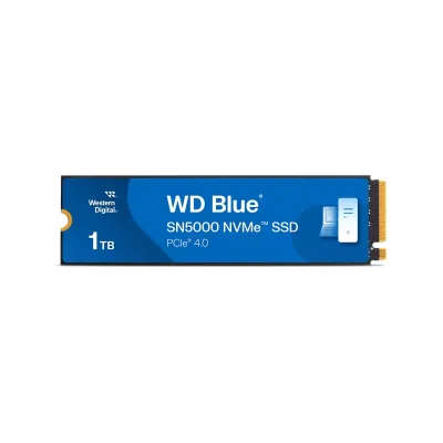 Western Digital Blue SN5000 1TB PCIE GEN 4 M.2 3D NAND NVMe Internal SSD