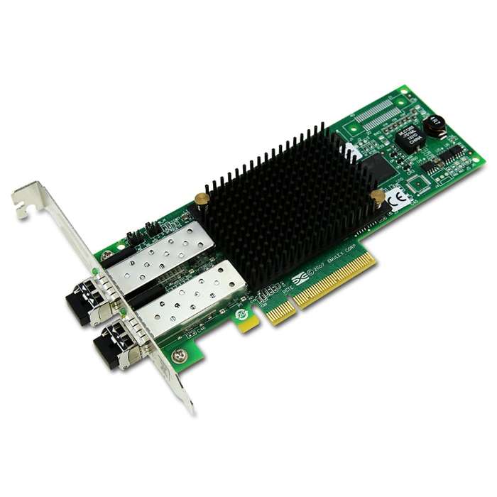 Emulex 8Gb Dual Port Fibre Channel PCI-E FC HBA Adapter w/ 2x SFP (Hig