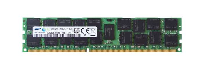 16GB Samsung, DDR3 (1600MHz) RDIMM, PC3L-12800R, Dual Rank x4 (Server