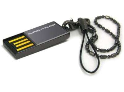 Super Talent Pico-C Nickel 32GB USB2.0 Flash Drive - Nickel