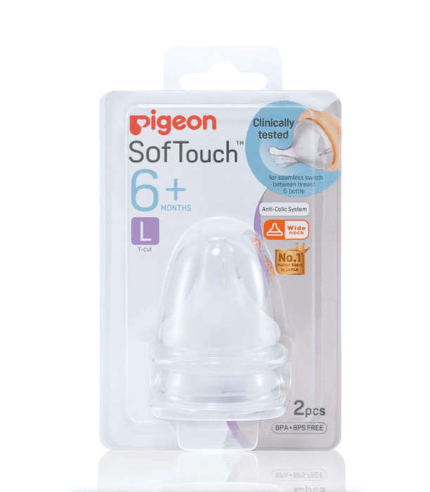 Pigeon Softouch  Nipple Blister Pack 2pcs (L)