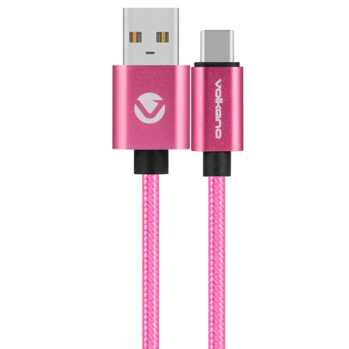 Volkano Fashion series cable Type-C 1.8m - Pink
